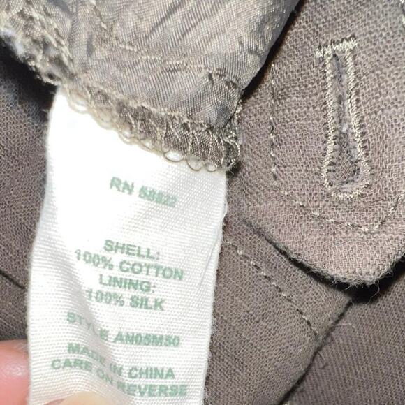 Nurture, Women’s size Medium Tan Cotton Silk lined Y2K pocketed camp dress - Picture 13 of 13